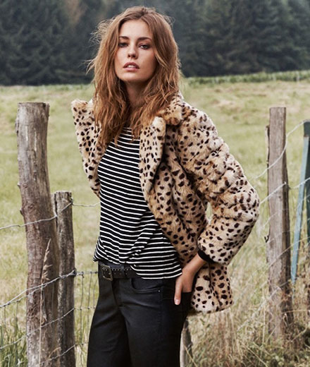 model-fake-fur-leopard