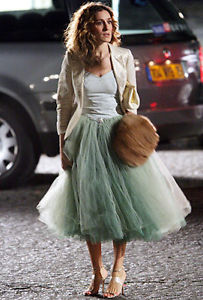 Sarah Jessica Parker als Carrie Bradshaw mit Tüllrock in Sex and the City.