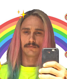 tres-click-james-franco-rainbowhair-pastell-haare