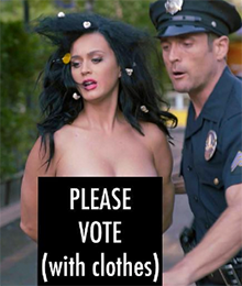 Katy Perry zieht für eine Wahlkampagne in den USA komplett blank