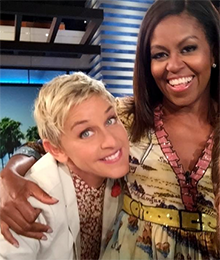 Michelle Obama war zu Besuch bei Talkmasterin Ellen DeGeneres