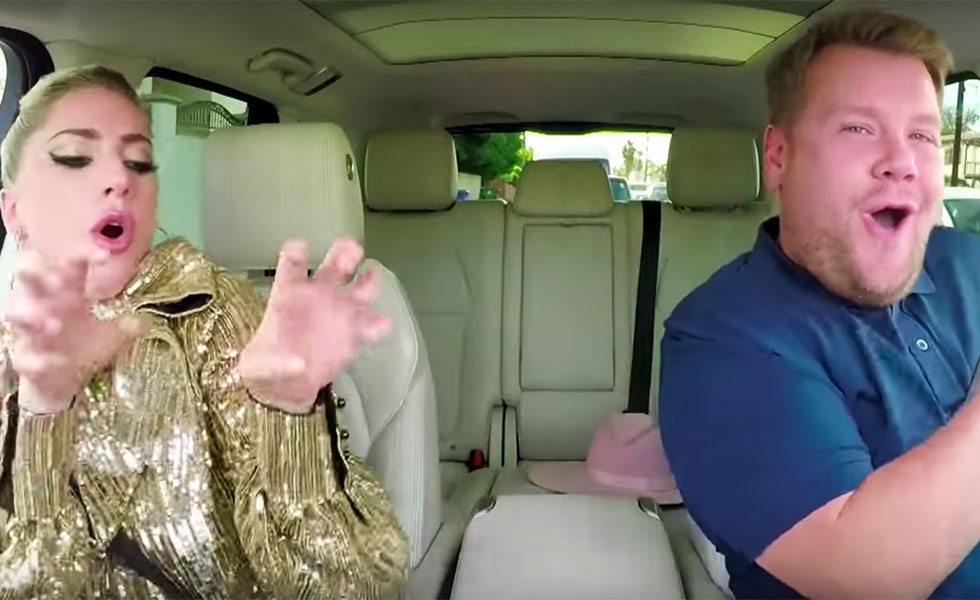 Lady Gaga mit James Corden bei Carpool Karaoke