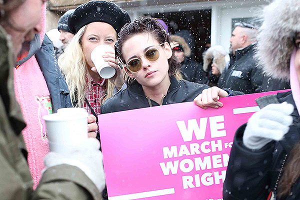PARK CITY, UT – JANUARY 21: Kristen Stewart attends the Women’s March on Main Street Park City on January 21, 2017 in Park City, Utah