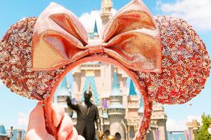 Im Disneyland kannst du jetzt roségoldene Minnie-Maus-Ohren kaufen.