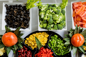 Salat und Gemüse Buffet