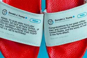 Es gibt jetzt Flip-Flops mit Donald Trumps Tweets