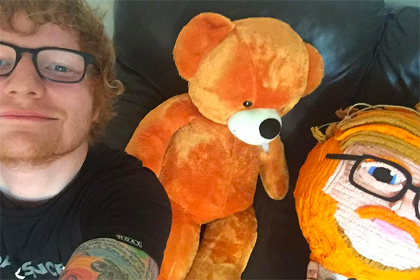 Ed Sheeran hat einen Raum voller Teddybären