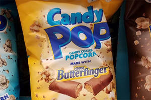 Das Butterfinger-Popcorn erleichtert uns die Auswahl zwischen süß oder salzig.