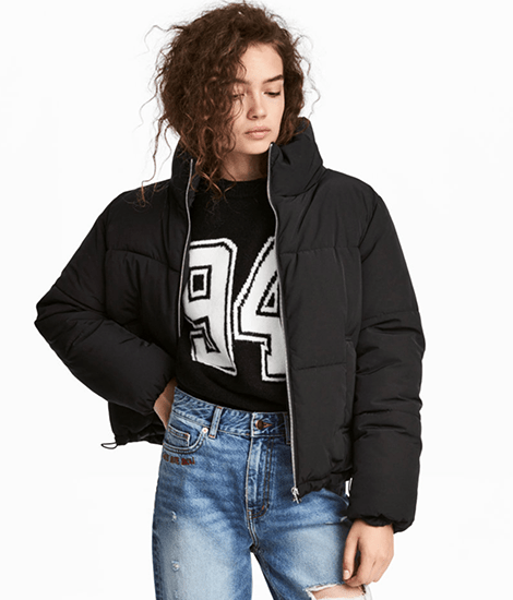 Gigi Hadid Streetstyle: Diese wattierte Jacke gibt es für 40,00 € bei H&M