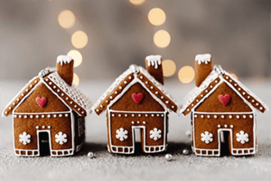 Love Christmas: Lebkuchen-Häuser auf deiner heißen Schokolade sind jetzt ein MUSS!