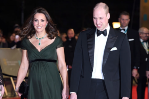 Herzogin Kate trägt grün statt schwarz bei BAFTA-Awards