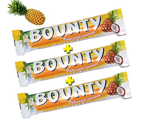 Bounty gibt es jetzt auch mit Ananas