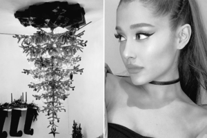 Ariana Grande hat dieses Jahr einen Upside-Down-Weihnachtsbaum – und er ist eine Metapher für alles