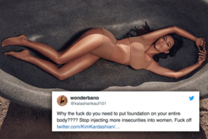Was Twitter von Kim Kardashians neuem KÖRPER-Make-up hält? GAR NICHTS!